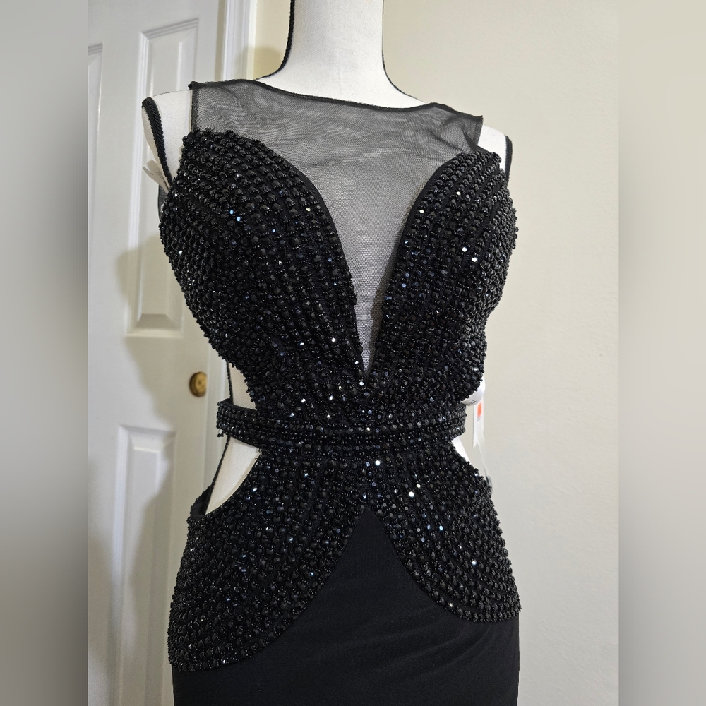Sherri hill beaded open back gown prom dress - Picture 6 of 10